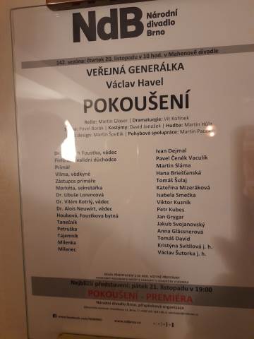 Pokoušeli jsme Havlovo Pokoušení
